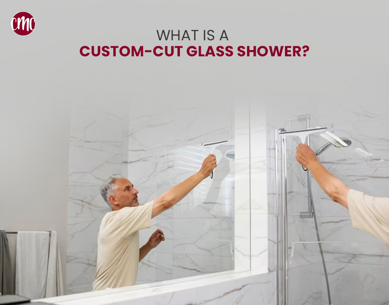 What is a custom-cut glass shower img